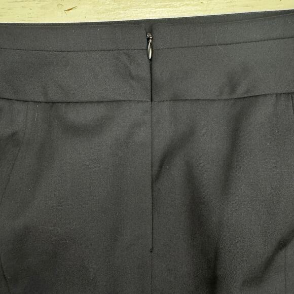 Pendleton Black Wool Blend A Line Pencil Skirt Sz 12 Vented Career Office Pocket - Picture 9 of 9